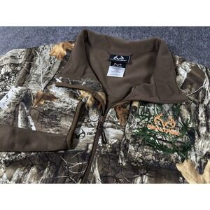 REALTREE XTRA MENS L 42/44 CAMO CAMOURFLAGE JACKET‎ Lightweight Fleece Lined Zip